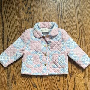 The Beaufort Bonnet Company Pink and Blue Quilted Puffer Jacket